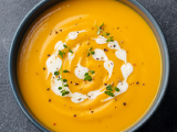 Cinnamon and Curry Butternut Squash Soup 