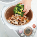 Pressure cooker with vegetables