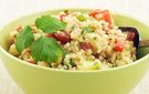 Healthy Vegetable Quinoa Pilaf with Optional Sliced Almonds